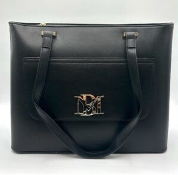 NWT Badgley Mischka Black Tote with gold accents NWT - Picture 12 of 16